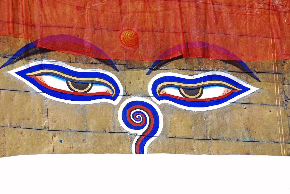 Kathmandu Swayambhunath 19 Swayambhunath Buddha Eyes Close Up 